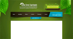 Desktop Screenshot of greenforestapt.com